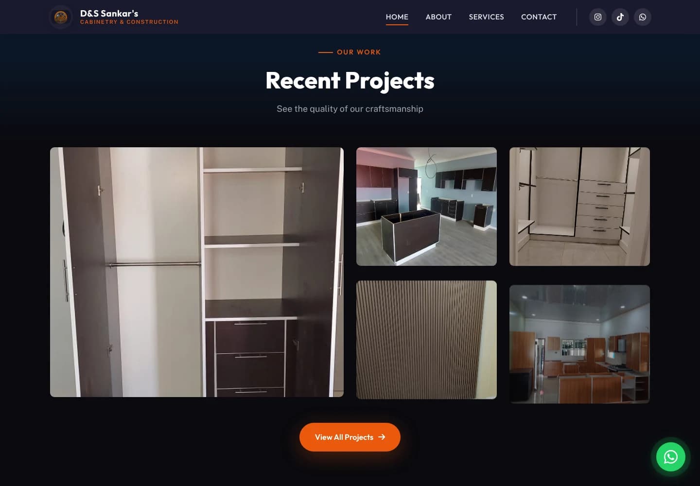 D&S Sankar's Establishment recent projects section