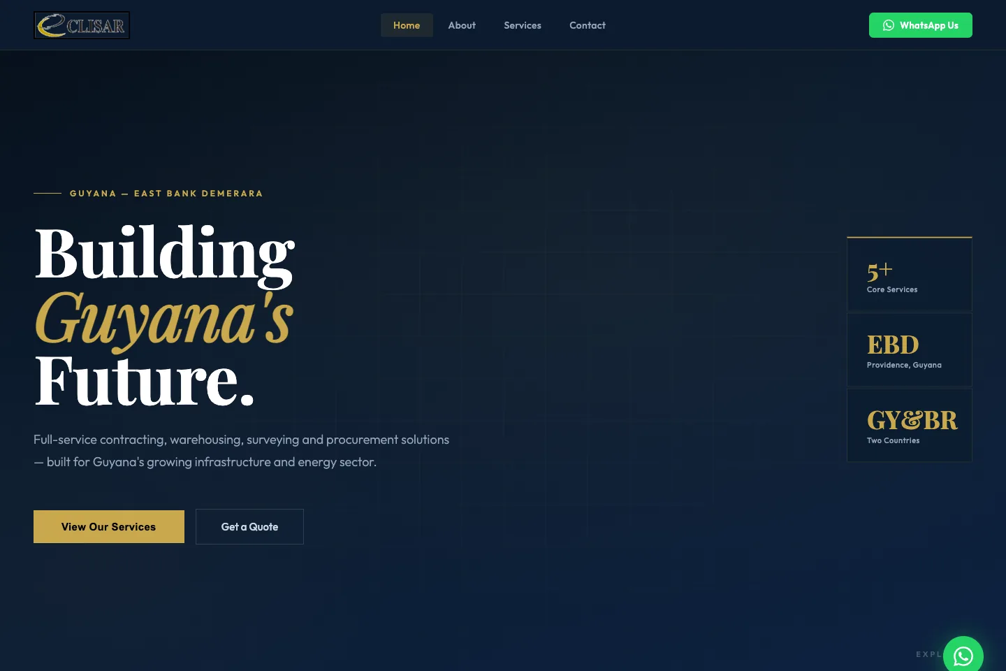Eclisar — Bilingual Contracting & Procurement Website — website preview screenshot